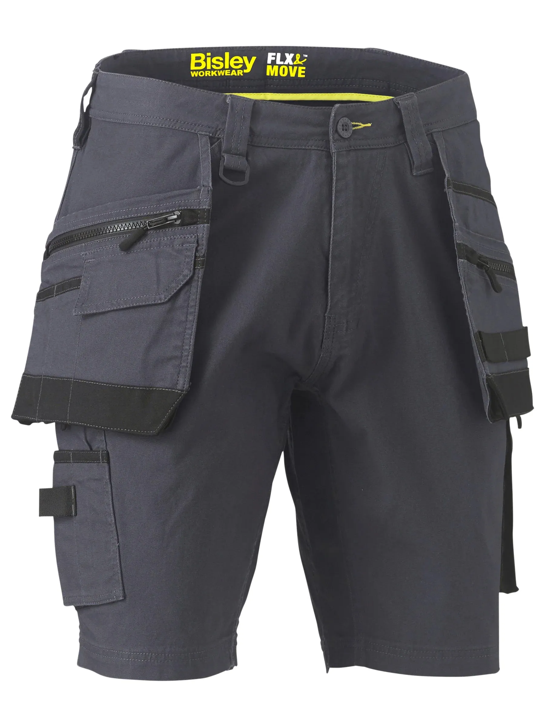 Bisley Flex & Move Stretch Utility Cargo Shorts With Holster Pockets