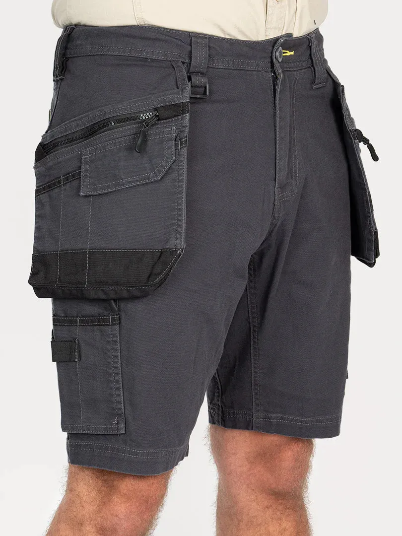 Bisley Flex & Move Stretch Utility Cargo Shorts With Holster Pockets