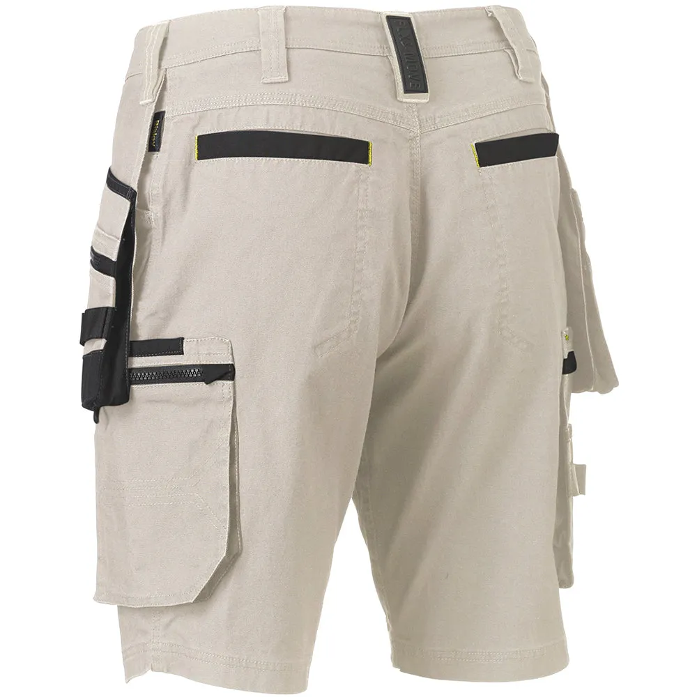 Bisley Flex & Move Stretch Utility Cargo Shorts With Holster Pockets