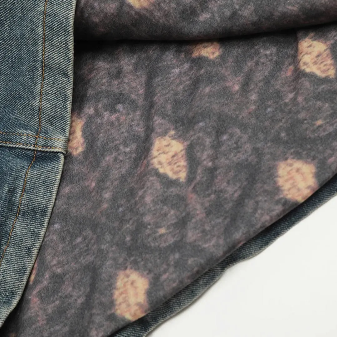Bones Embroidered Denim Jacket