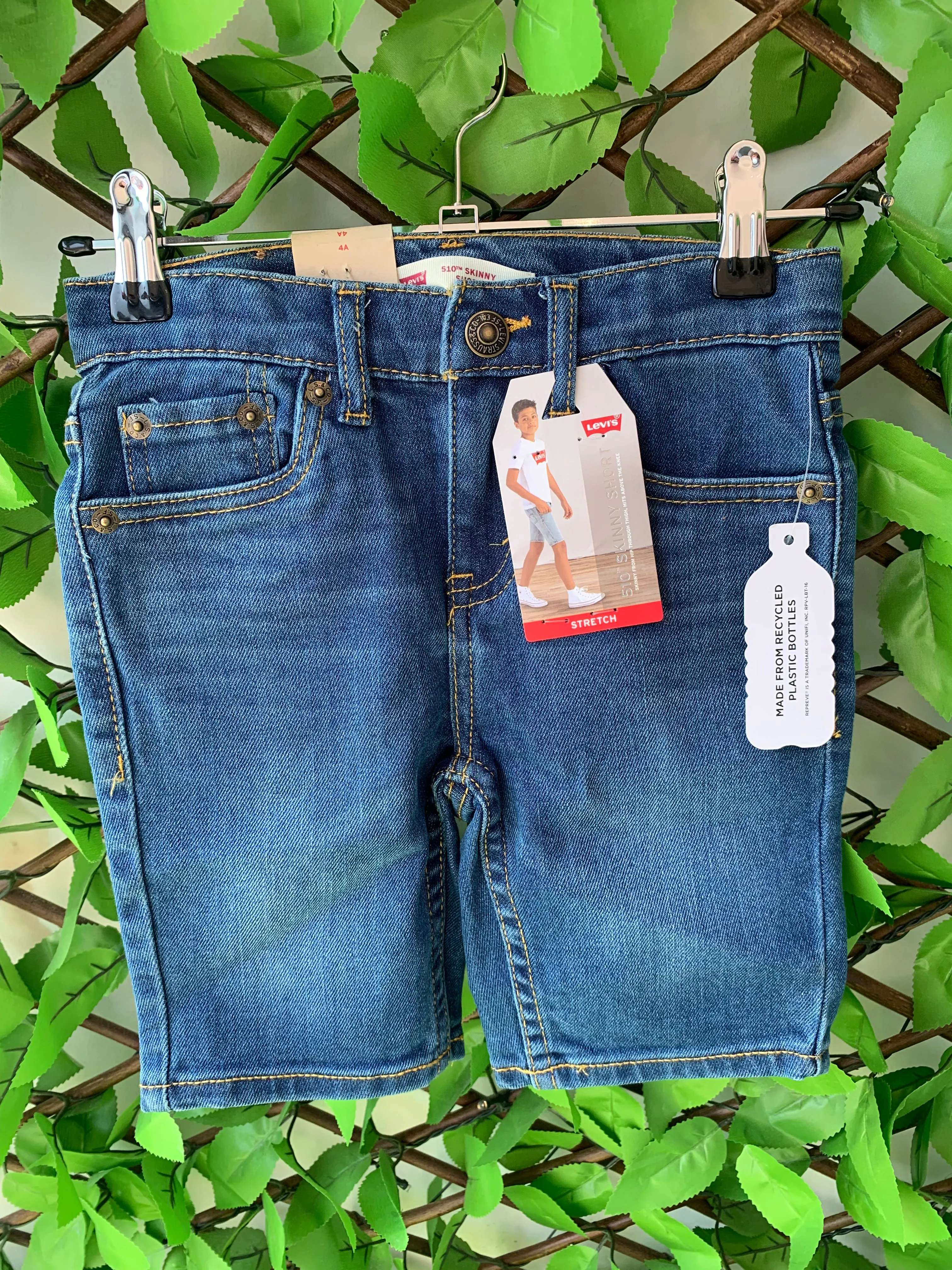 Boys Levi 510 Denim Shorts -Blue