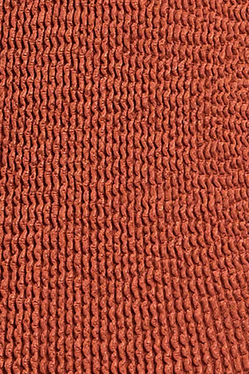 Bronze Shimmer Beaded Ingrid Tri Top