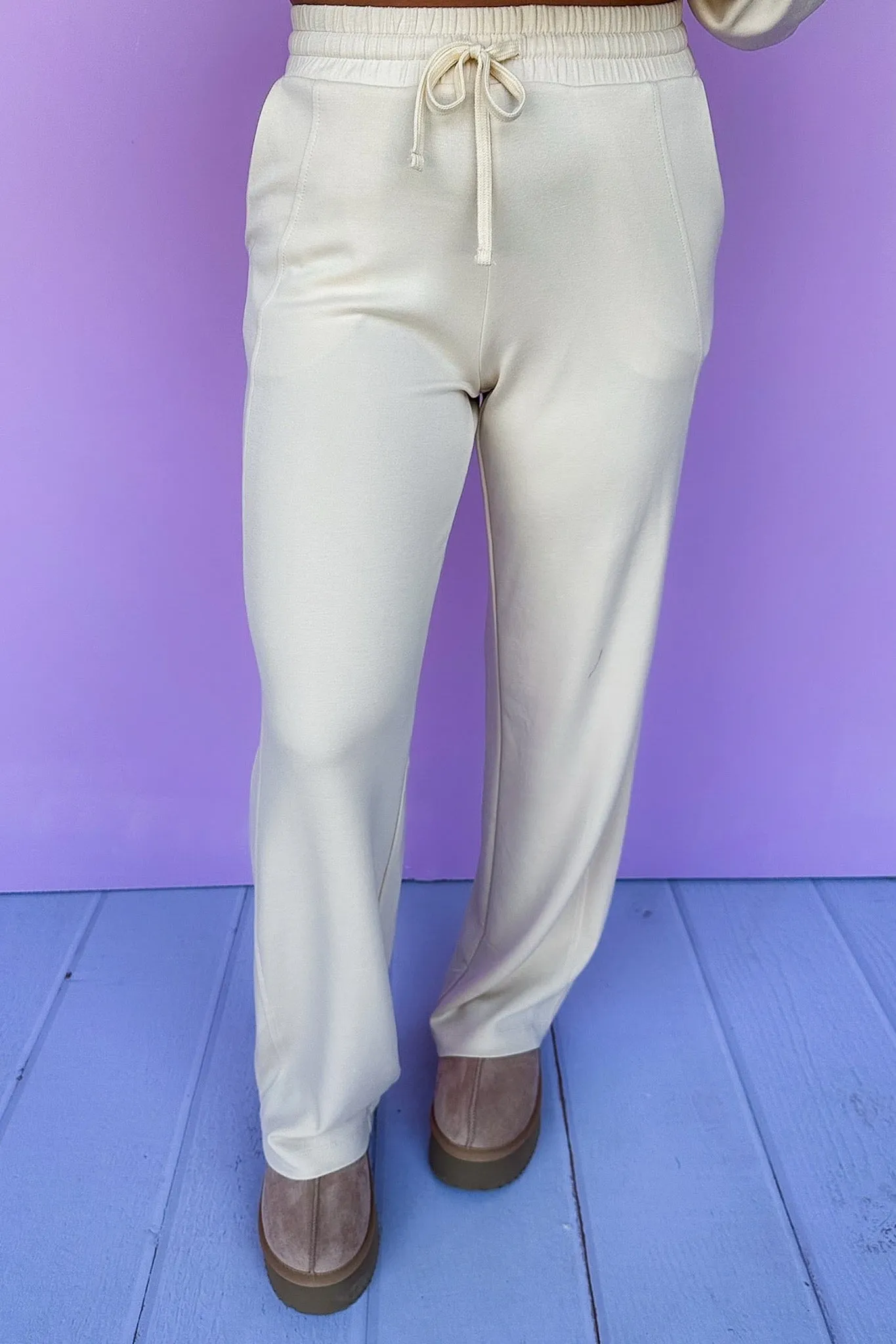 Buttery Soft Drawstring Waist Pocketed Lounge Flare Pants