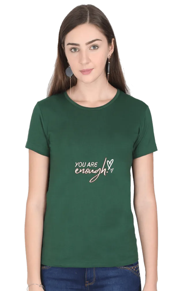 Classic Women's Cotton T-Shirt – Lycra Ribbed Neck