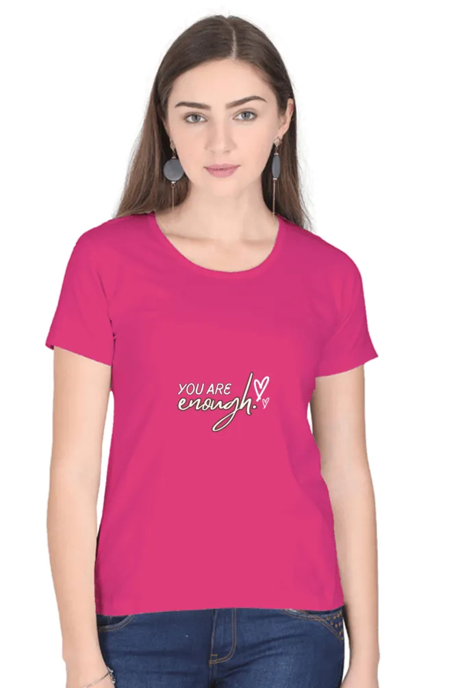 Classic Women's Cotton T-Shirt – Lycra Ribbed Neck