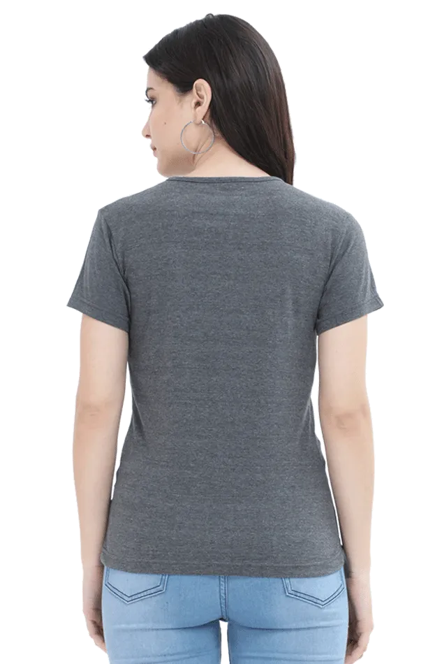 Classic Women's Cotton T-Shirt – Lycra Ribbed Neck