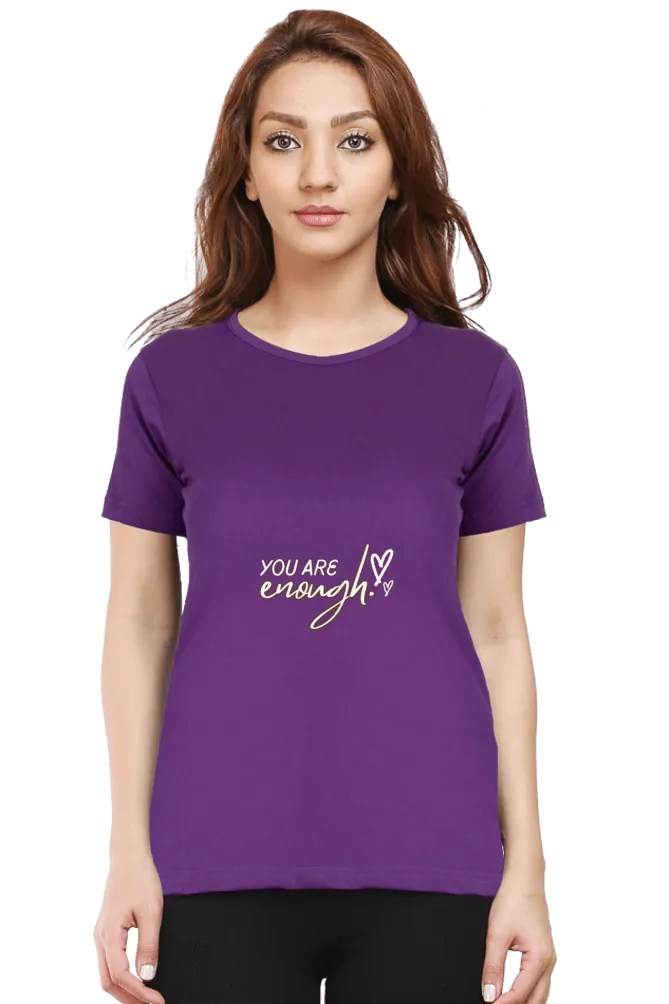 Classic Women's Cotton T-Shirt – Lycra Ribbed Neck