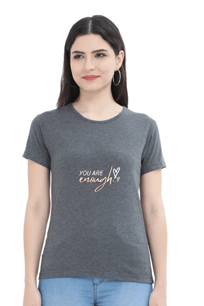 Classic Women's Cotton T-Shirt – Lycra Ribbed Neck