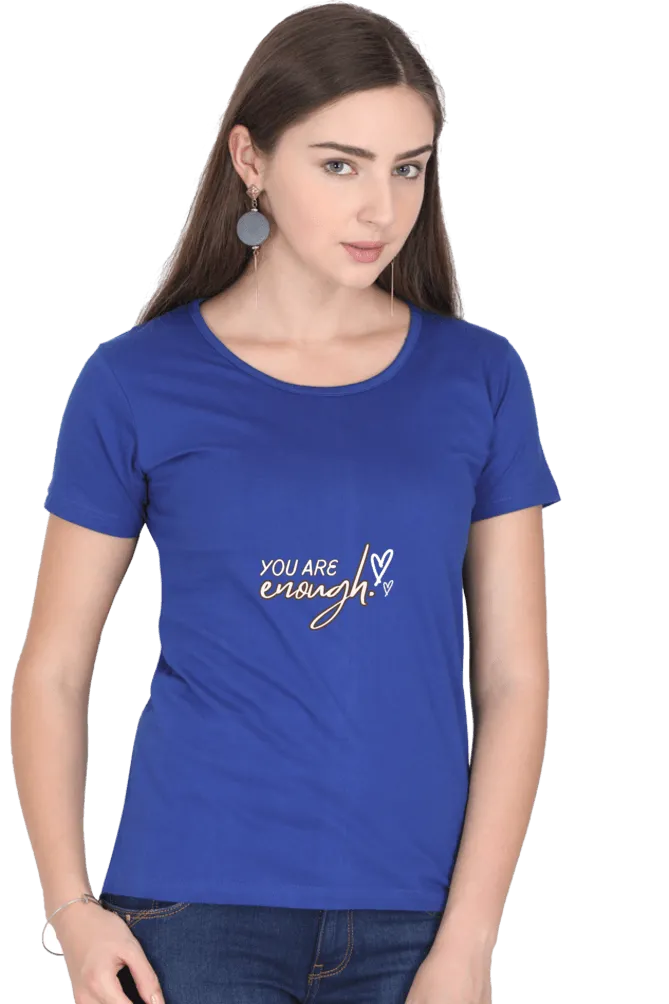 Classic Women's Cotton T-Shirt – Lycra Ribbed Neck