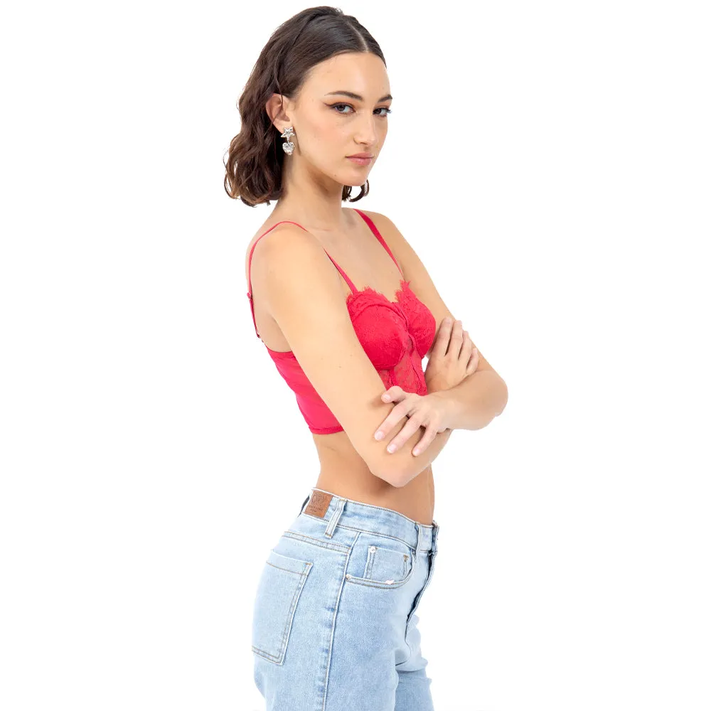 CORSET LACE ENCAJE PARA MUJER FOREVER 21