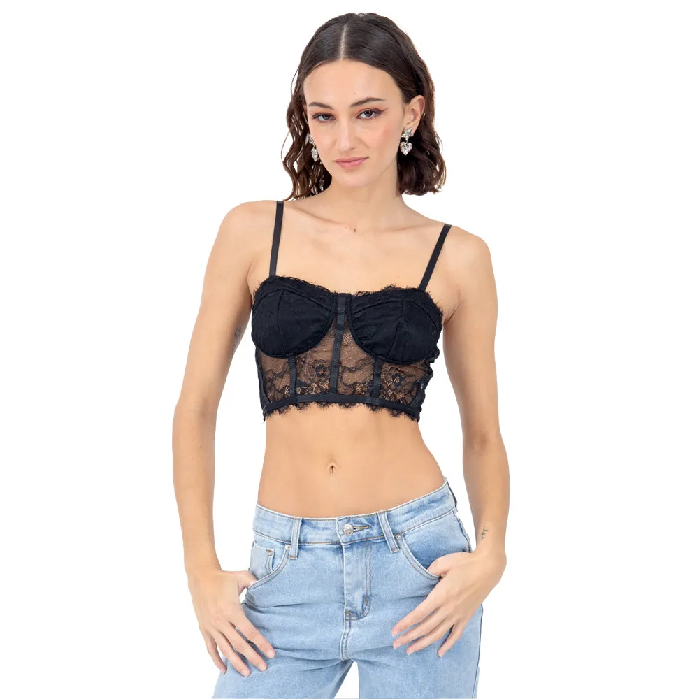 CORSET LACE ENCAJE PARA MUJER FOREVER 21
