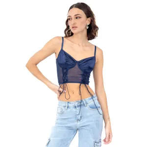CORSET SATIN/SHINE TRASLÚCIDO PARA MUJER FOREVER 21