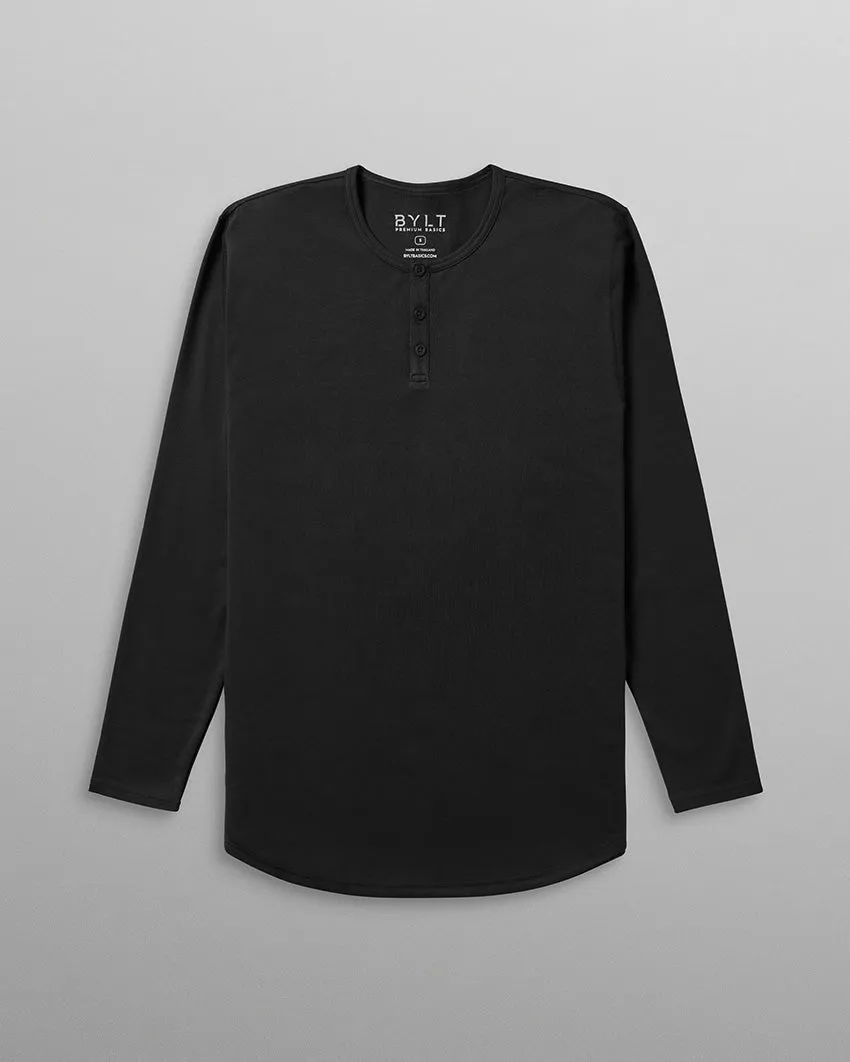 Cotton Long Sleeve Henley