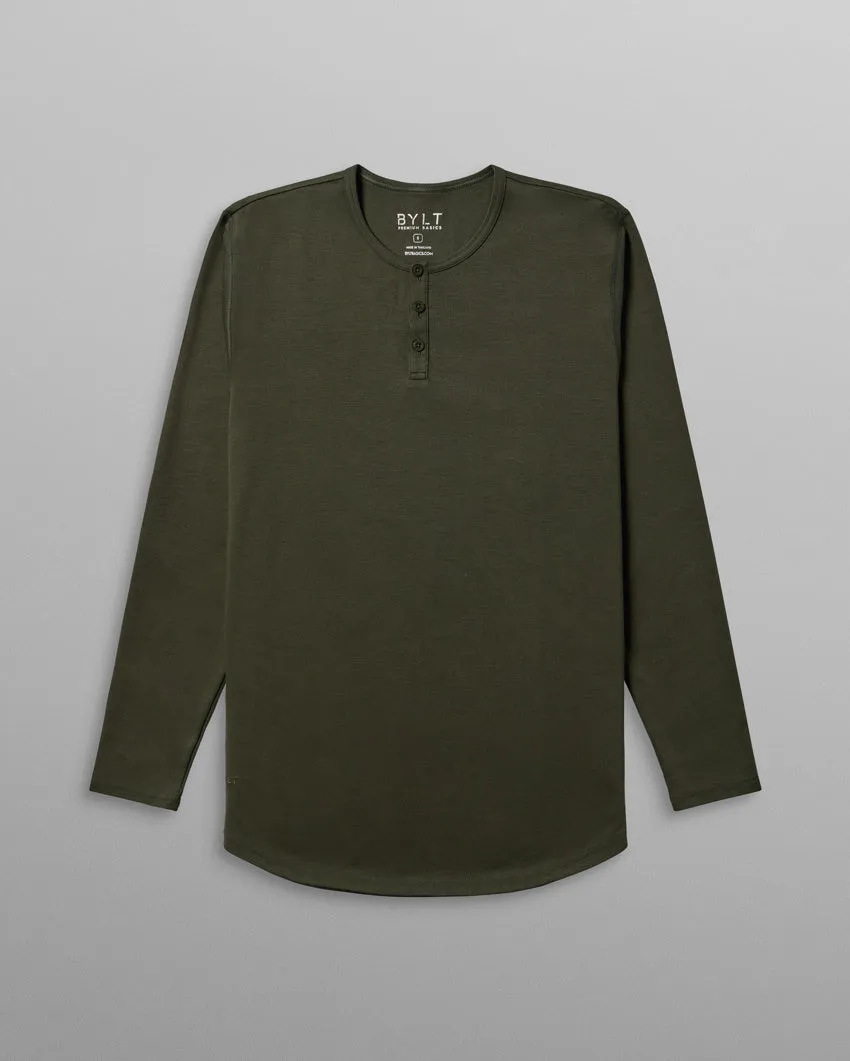 Cotton Long Sleeve Henley