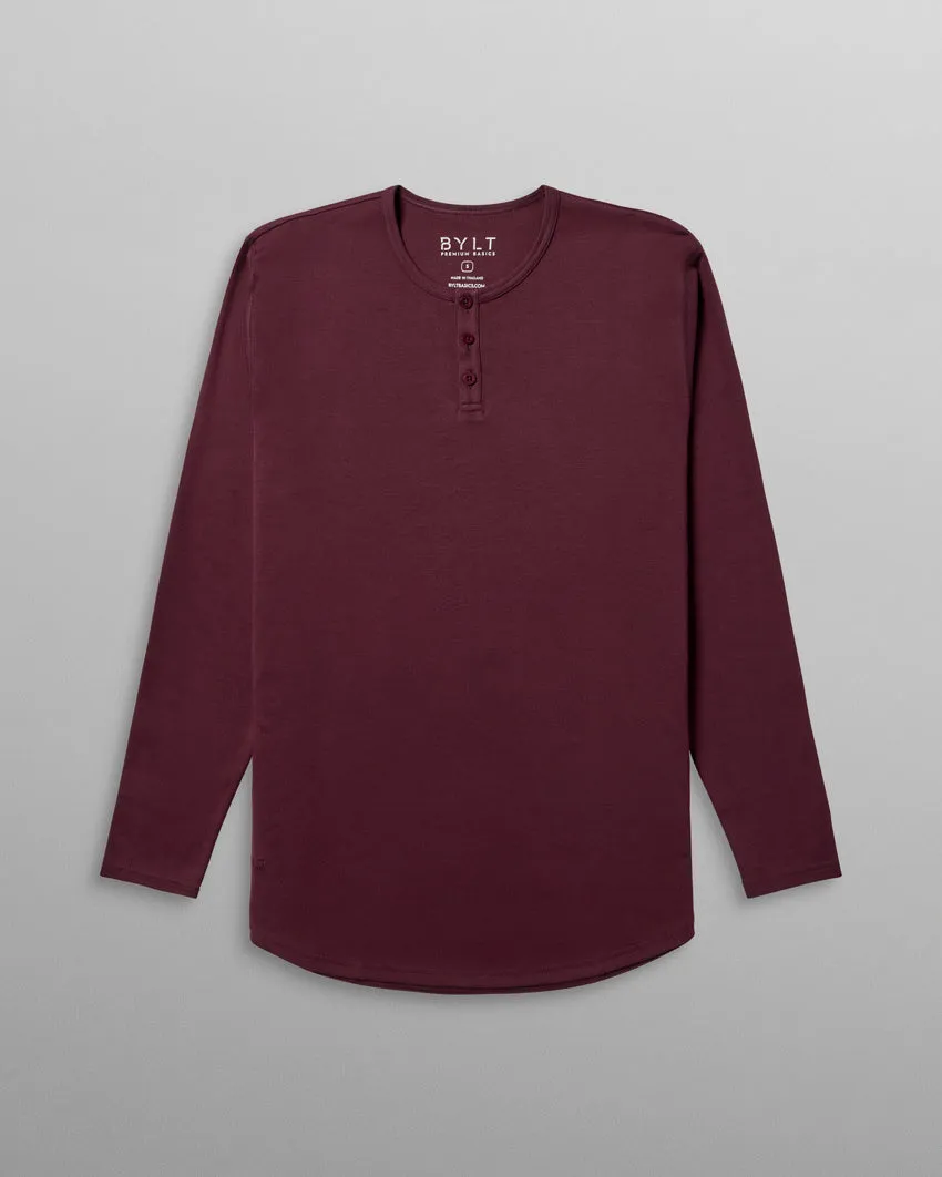 Cotton Long Sleeve Henley