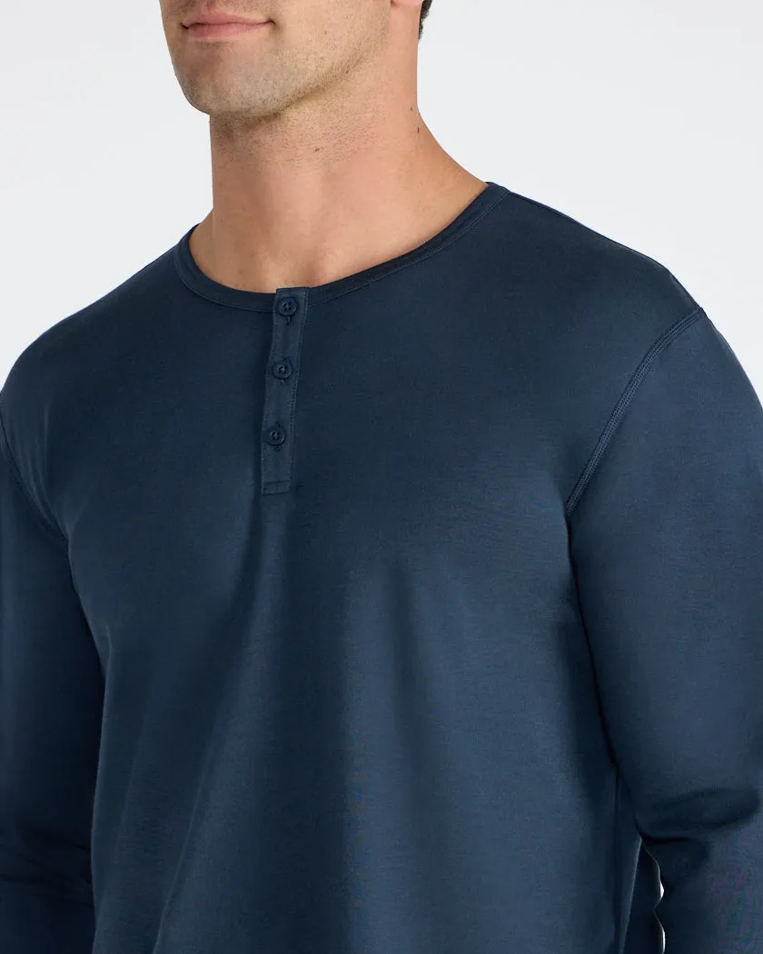 Cotton Long Sleeve Henley