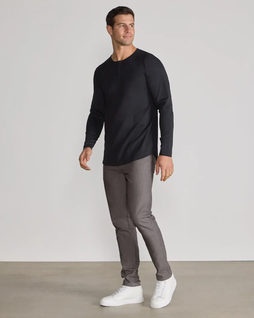 Cotton Long Sleeve Henley