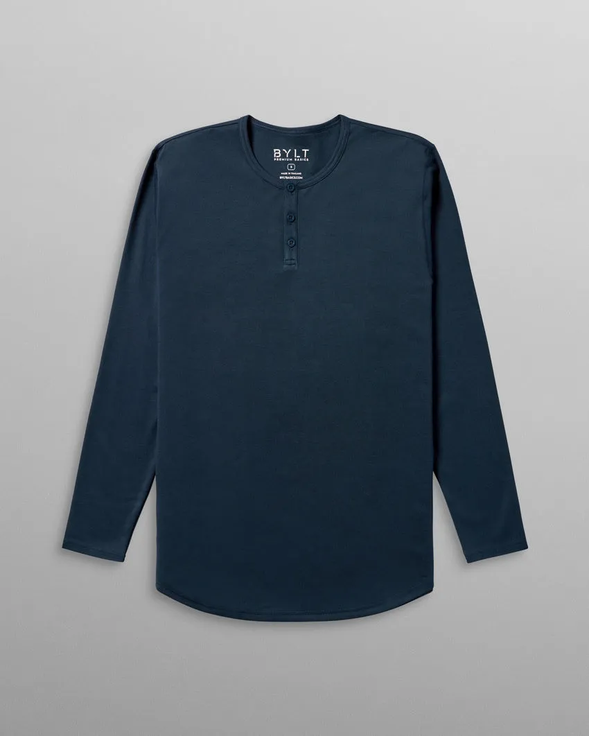Cotton Long Sleeve Henley