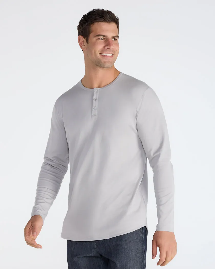 Cotton Long Sleeve Henley
