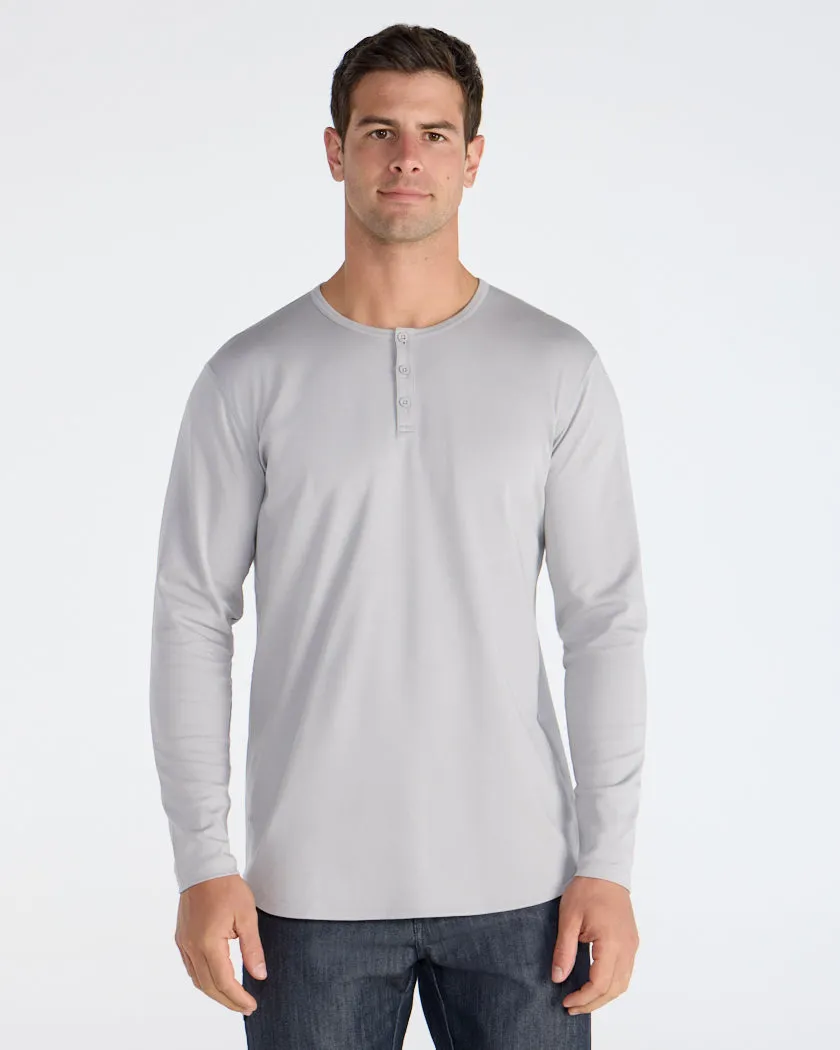 Cotton Long Sleeve Henley