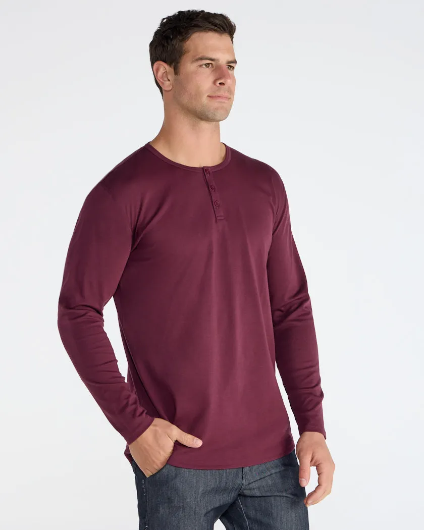 Cotton Long Sleeve Henley
