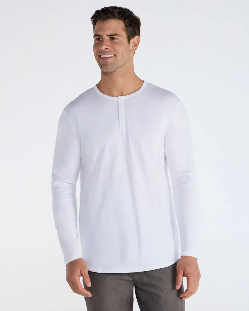 Cotton Long Sleeve Henley