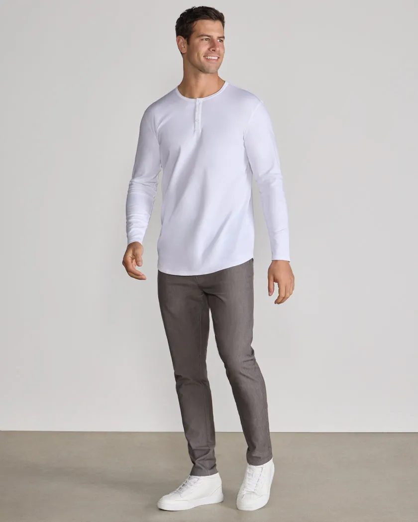 Cotton Long Sleeve Henley