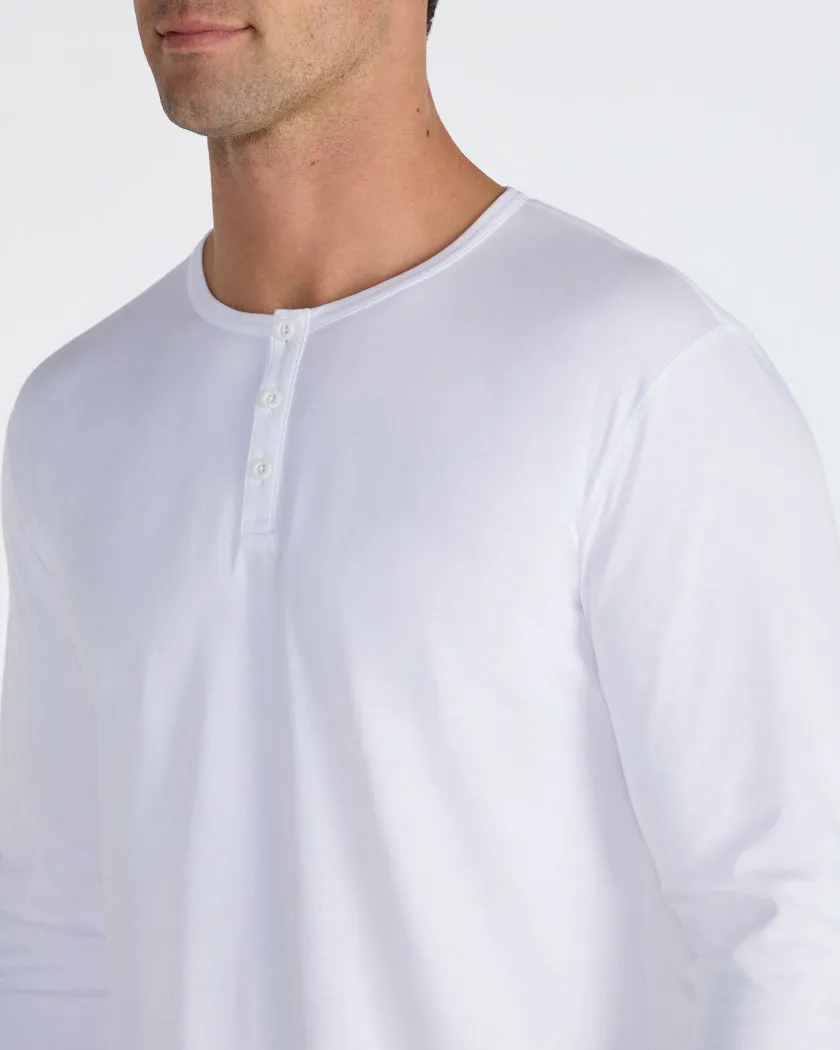 Cotton Long Sleeve Henley