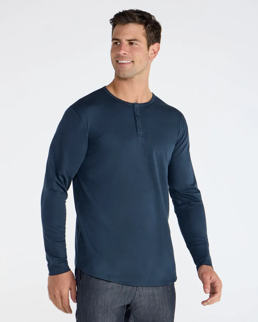 Cotton Long Sleeve Henley