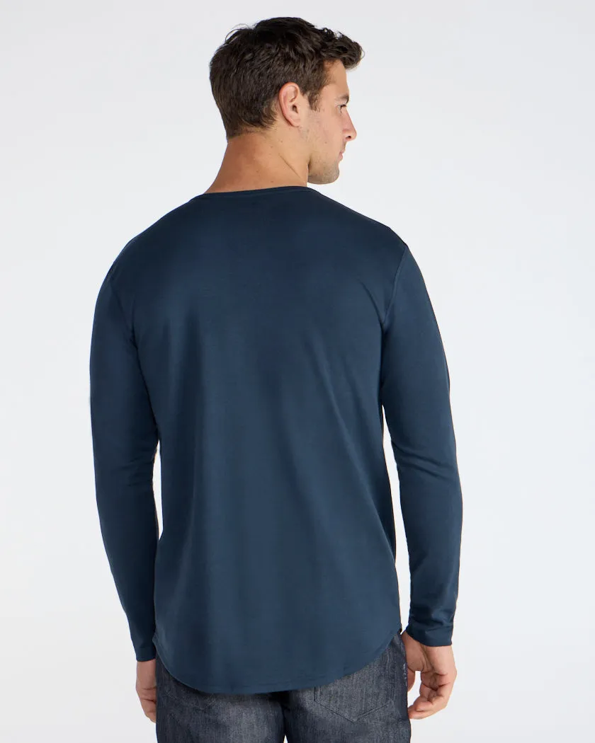 Cotton Long Sleeve Henley