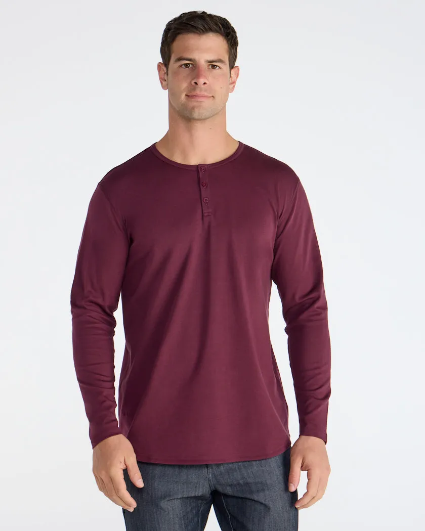 Cotton Long Sleeve Henley