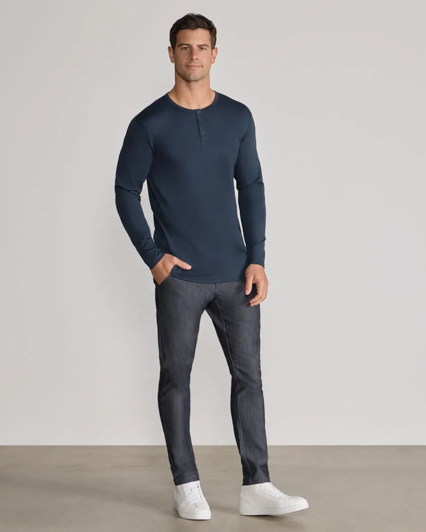 Cotton Long Sleeve Henley