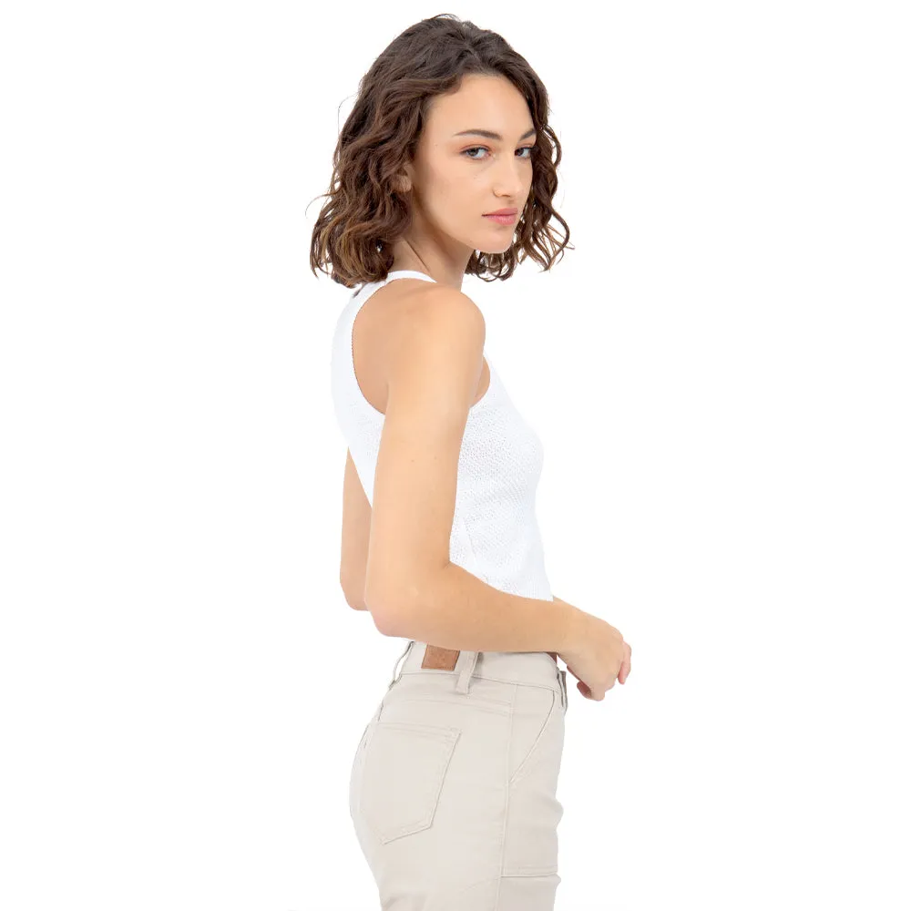 CROP TOP DE PUNTO BÁSICO PARA MUJER FOREVER 21