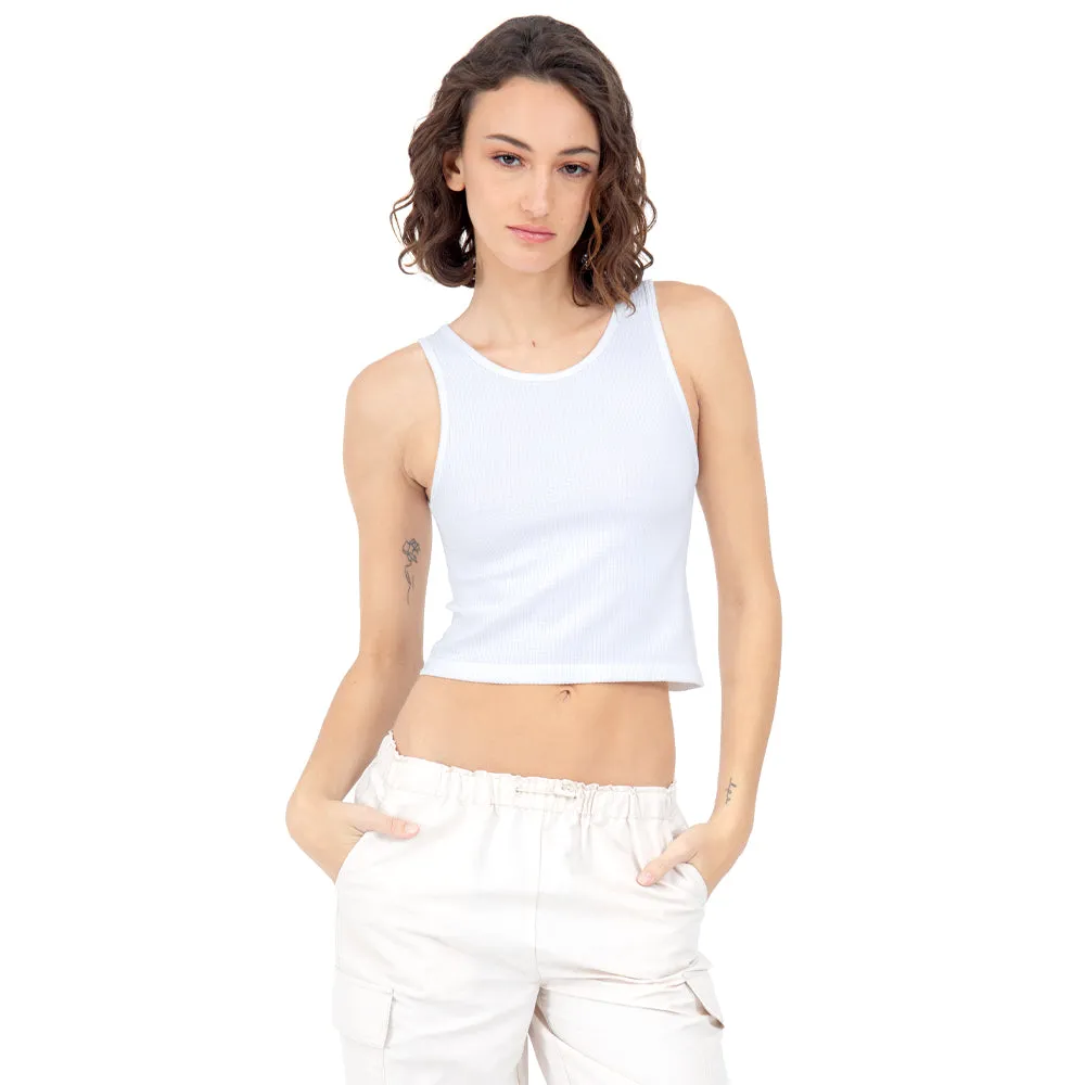 CROP TOP SEAMLESS BÁSICO PARA MUJER FOREVER 21