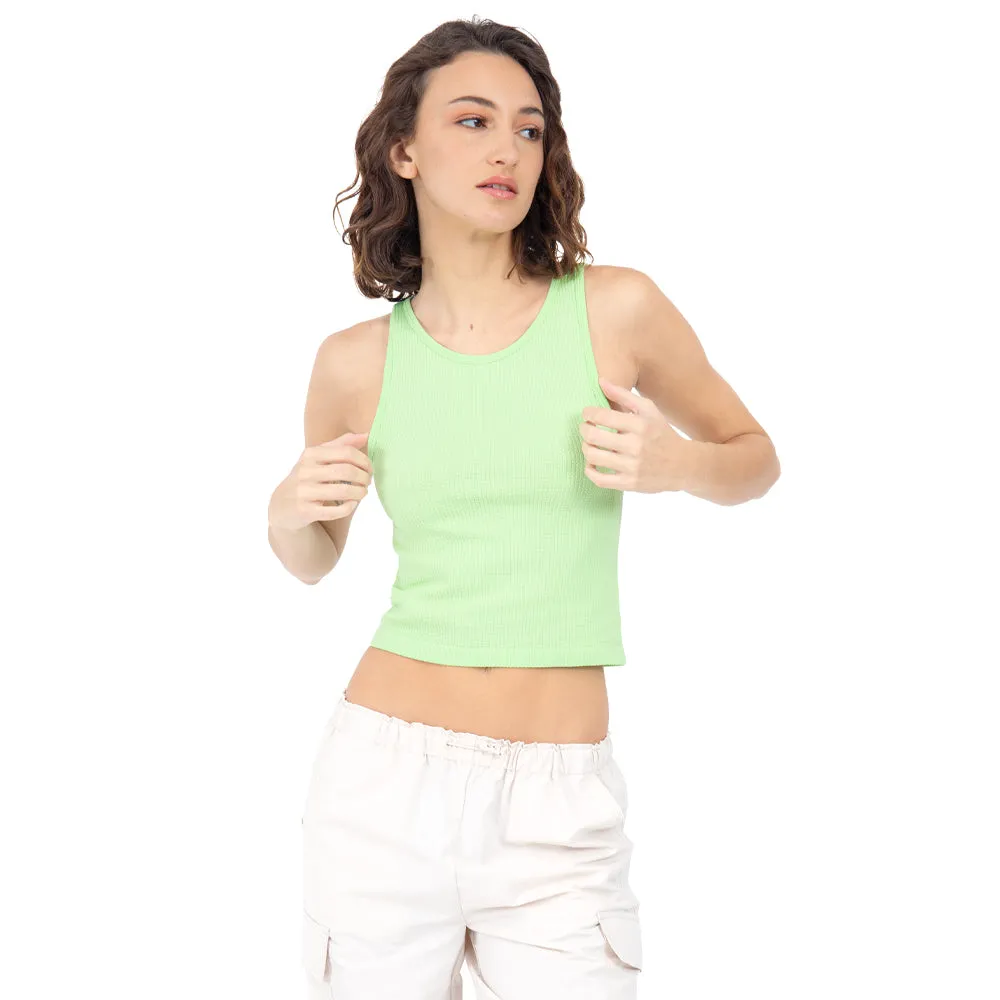CROP TOP SEAMLESS BÁSICO PARA MUJER FOREVER 21