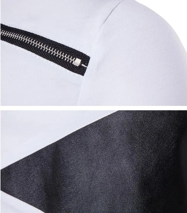 Cyberpunk Asymetric Tee - Punk Style Patchwork Design Futuristic Casual Wear Unique Men's Shirts Dystopian Style Apparel