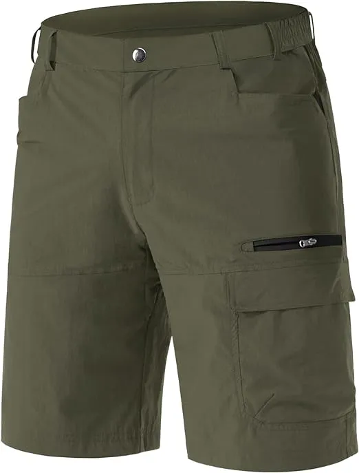 EKLENTSON Mens Shorts Quick Dry Cargo Shorts Lightweight Walking Hiking Shorts Zip Fishing Cycling Safari Pants with Multi Pockets