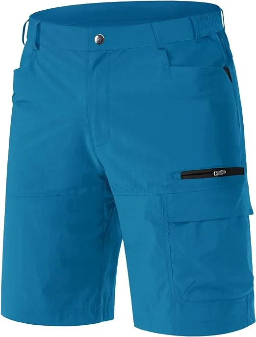 EKLENTSON Mens Shorts Quick Dry Cargo Shorts Lightweight Walking Hiking Shorts Zip Fishing Cycling Safari Pants with Multi Pockets