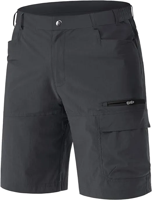 EKLENTSON Mens Shorts Quick Dry Cargo Shorts Lightweight Walking Hiking Shorts Zip Fishing Cycling Safari Pants with Multi Pockets