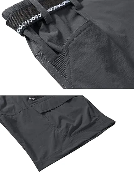 EKLENTSON Mens Shorts Quick Dry Cargo Shorts Lightweight Walking Hiking Shorts Zip Fishing Cycling Safari Pants with Multi Pockets