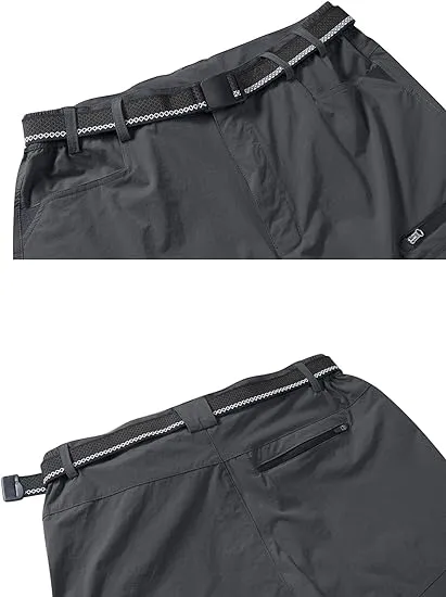 EKLENTSON Mens Shorts Quick Dry Cargo Shorts Lightweight Walking Hiking Shorts Zip Fishing Cycling Safari Pants with Multi Pockets