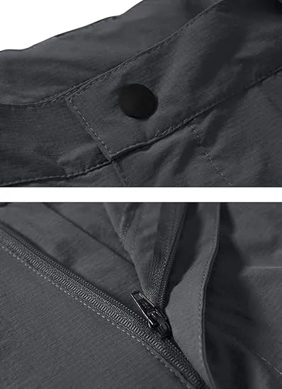 EKLENTSON Mens Shorts Quick Dry Cargo Shorts Lightweight Walking Hiking Shorts Zip Fishing Cycling Safari Pants with Multi Pockets