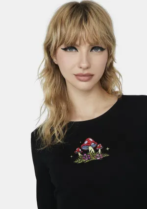 Fields Forever Long Sleeve Crop Top
