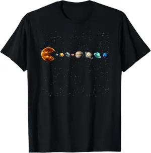 Funny Solar System - Astronauts Space Video Games T-Shirt
