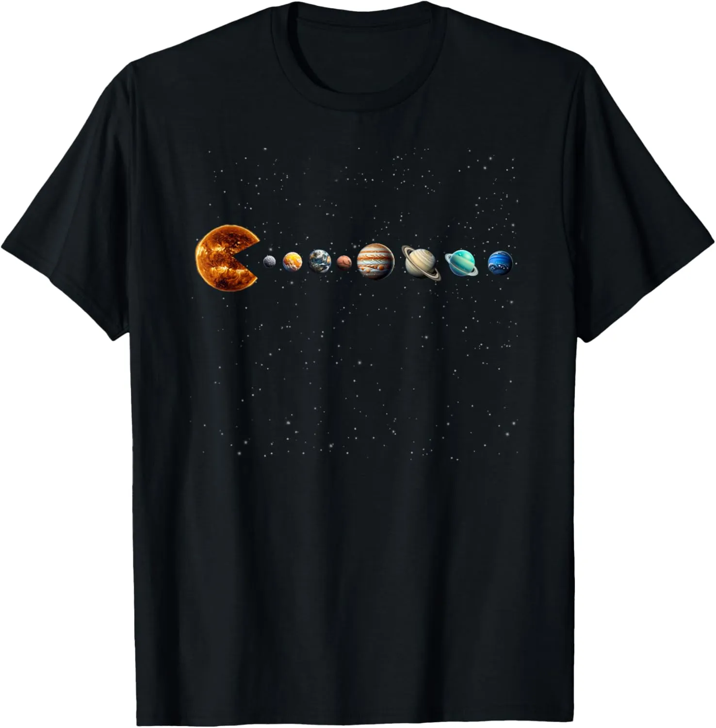 Funny Solar System - Astronauts Space Video Games T-Shirt