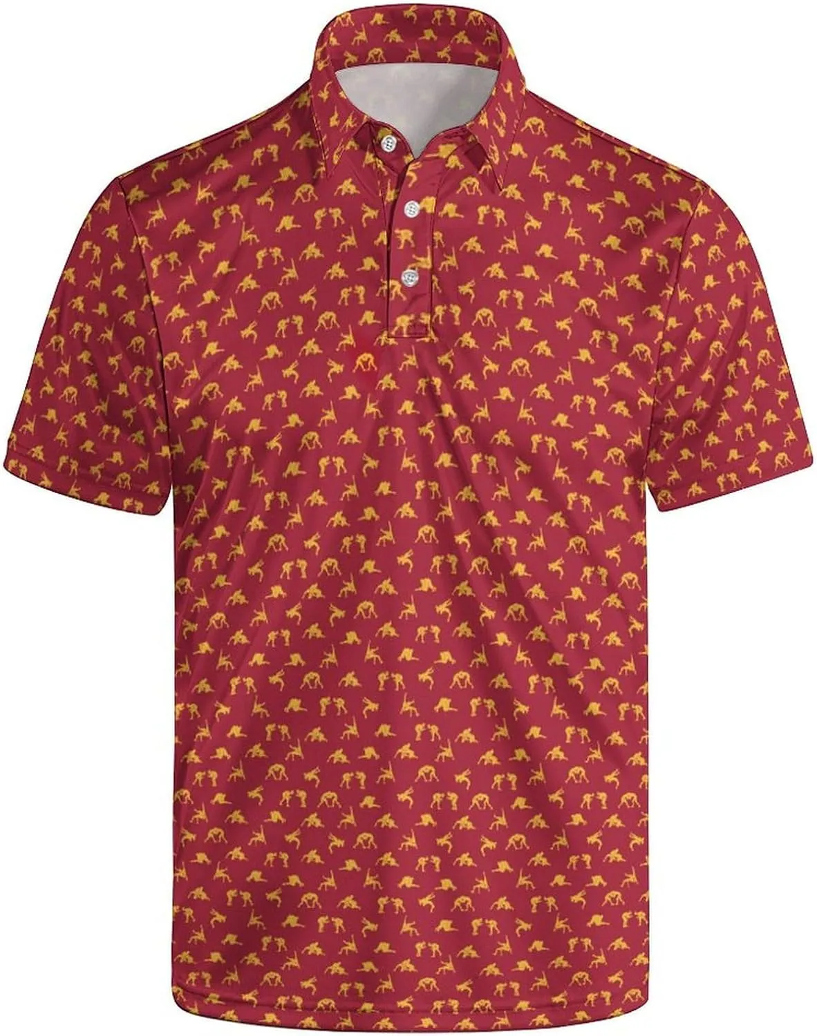 Golf Shirts for Men Funny Golf Polo Shirts Short Sleeve Polo Shirts Moisture Wicking Performance Golf Outfits