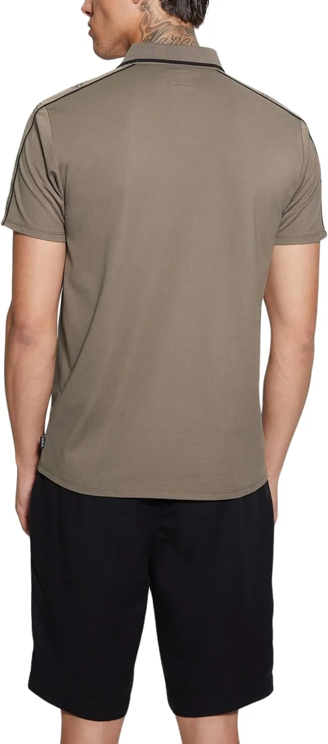 GUESS Men's Eco Quattro G Tape Polo