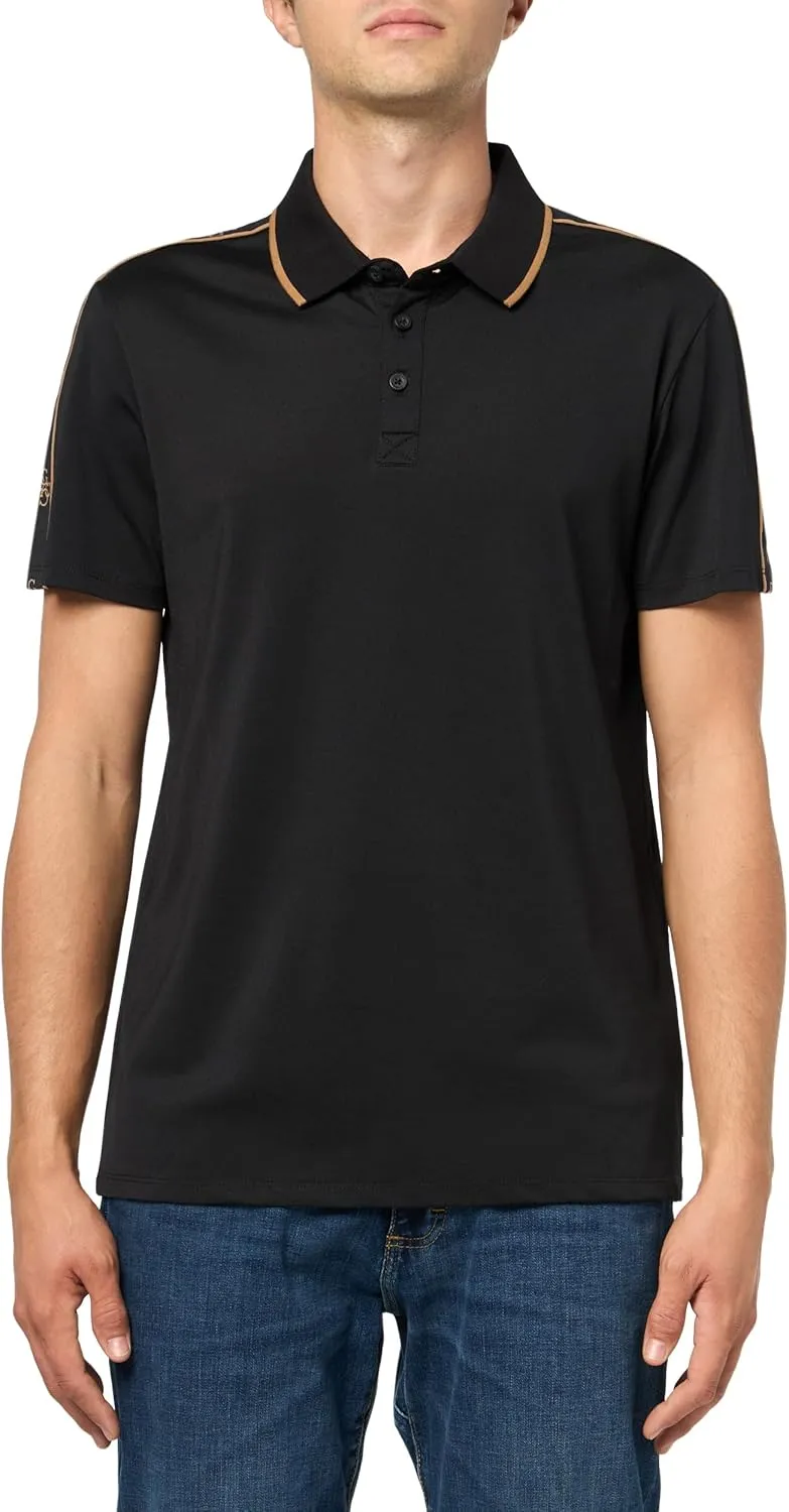 GUESS Men's Eco Quattro G Tape Polo