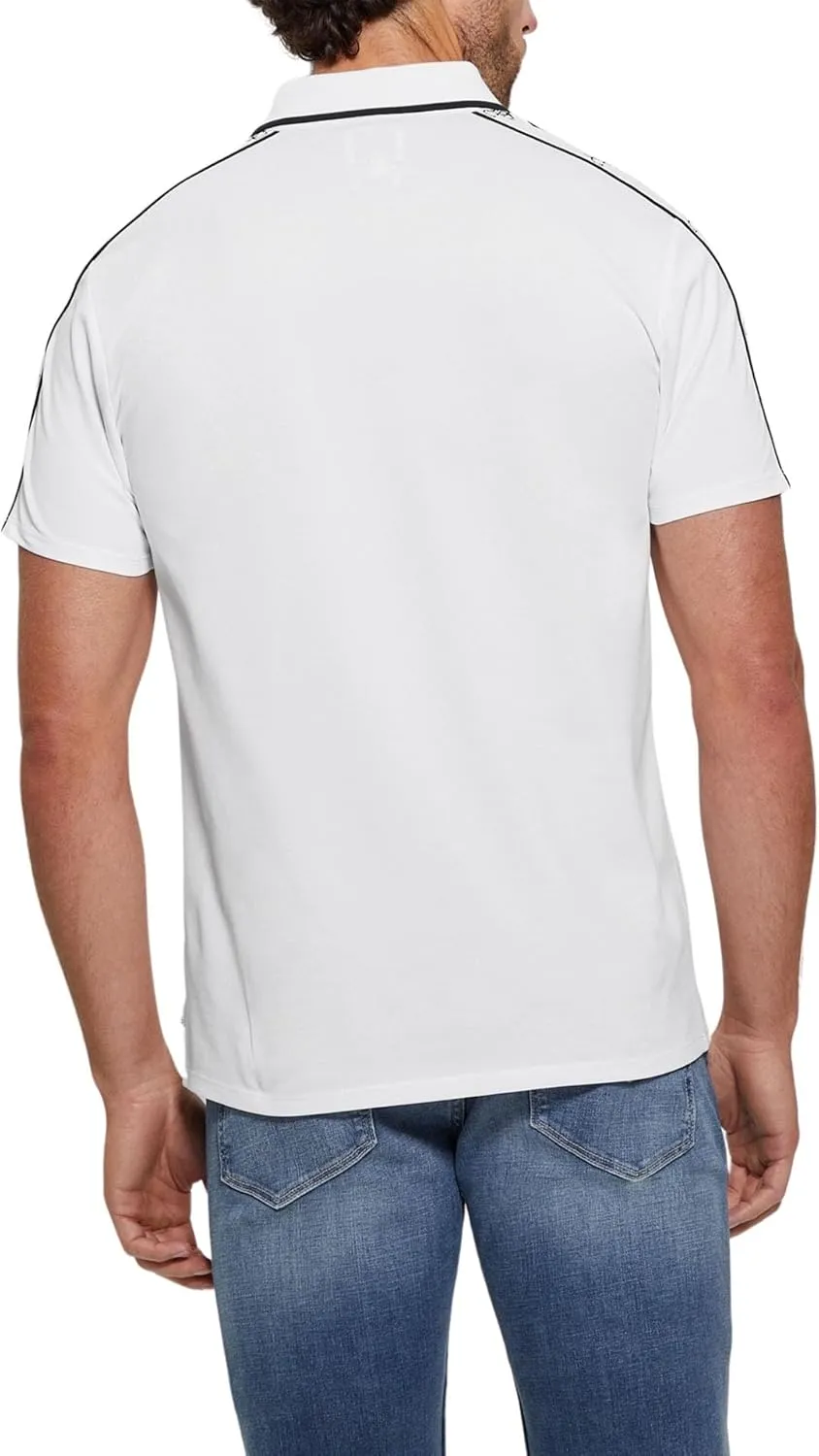 GUESS Men's Eco Quattro G Tape Polo