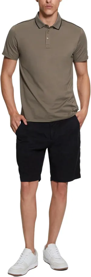 GUESS Men's Eco Quattro G Tape Polo